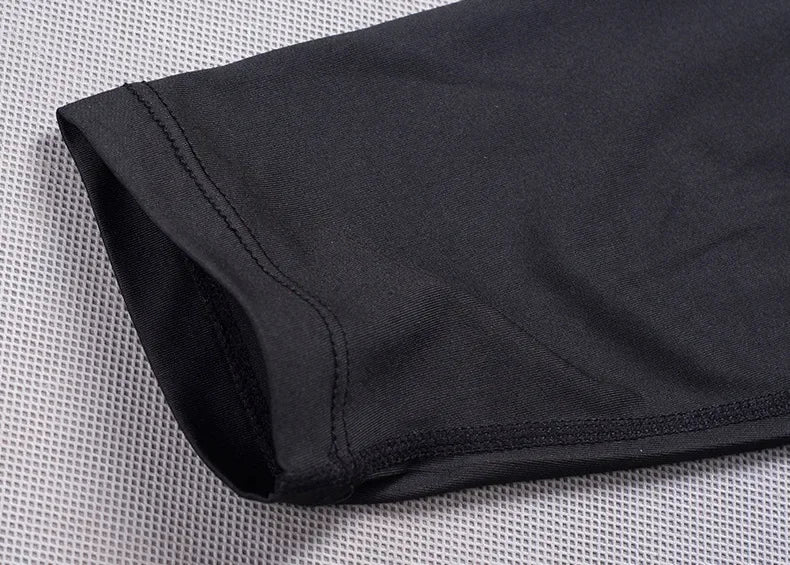 Men's compression sports pants fast drying fitness sports pants/running tight pants training tight pants black