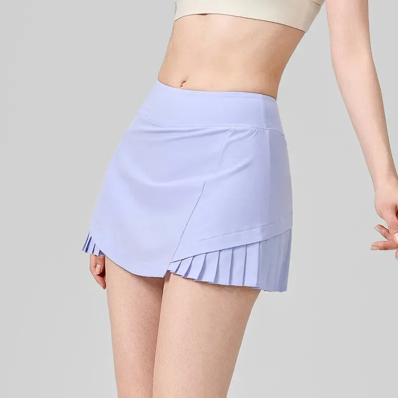 Women 2 in 1 Jogging Shorts Skirts High Waist Fitness/Sport Yoga Shorts Tennis Golf Gym Running Shorts Sports Tight Shorts