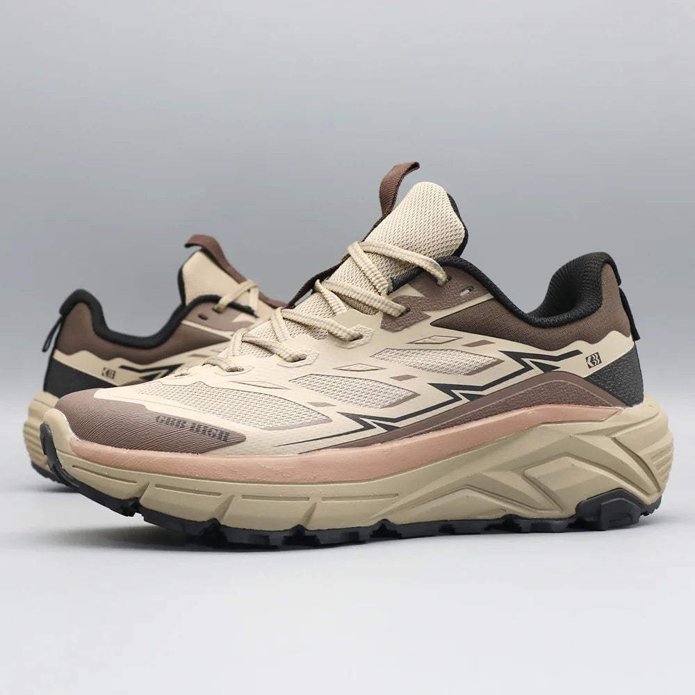New men's outdoor casual sports shoes versatile, thick-soled cushioned/comfortable breathable non-slip hiking and climbing shoes for men