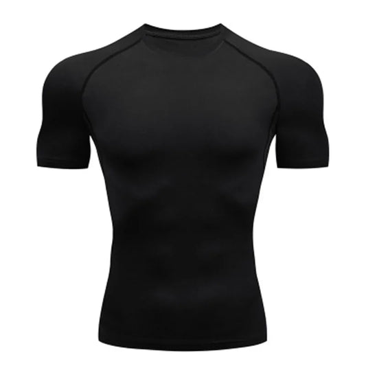 Men's T Shirt Outdoor Training Fitness Gym Jogging Running Sweatshirt/Man Compression Shirts Tight Elastic Breathable