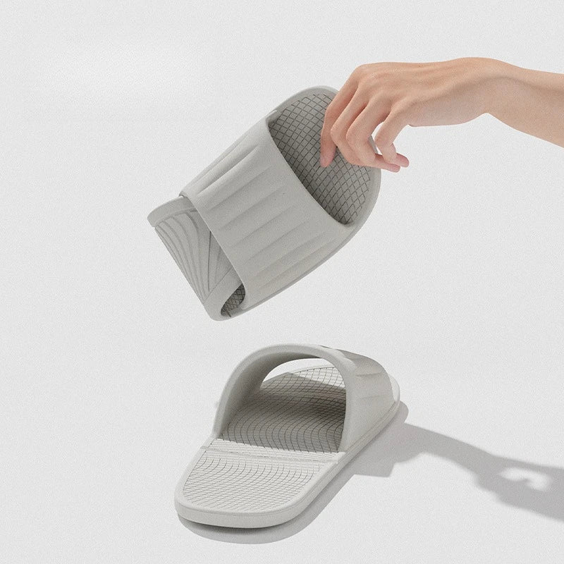 Foldable Travel Slippers for Men & Women Portable Hotel Bathroom Sandals/Packable Beach Shoes for Shower & Pool New Design