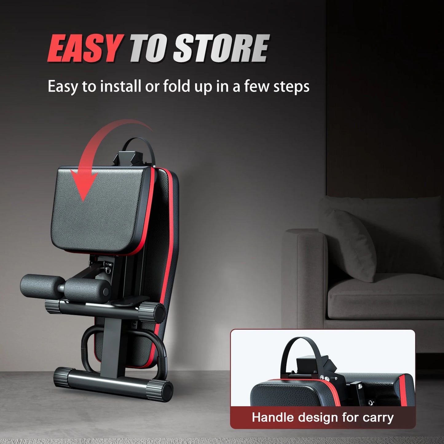 14-in-1 Foldable Dumbbell Bench Weight Pre-Assembled/ Multi-Functional 1000 lbs 6 Adjustable Levels for Full Body Workout