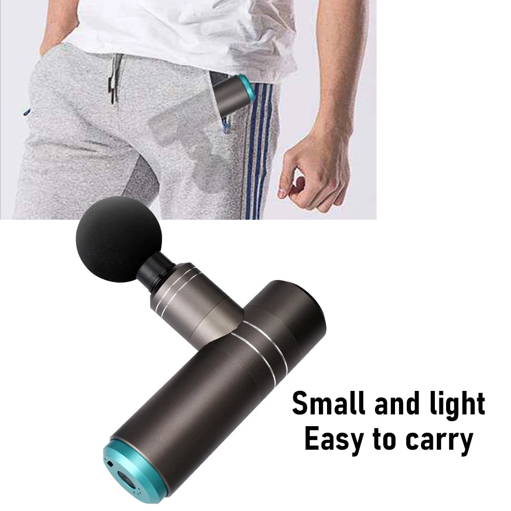 Foldable Massage Gun Fascia Gun Sport/Therapy Muscle Massager Body Relaxation Pain Relief