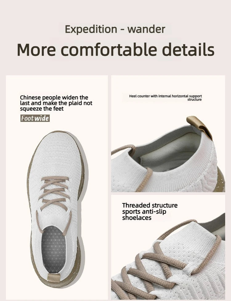 Breathable Men Casual Shoes Lightweight Male Vulcanized Shoes/Outdoor Platform Men's Loafers Soft Mesh Flats Non-slip Sneakers