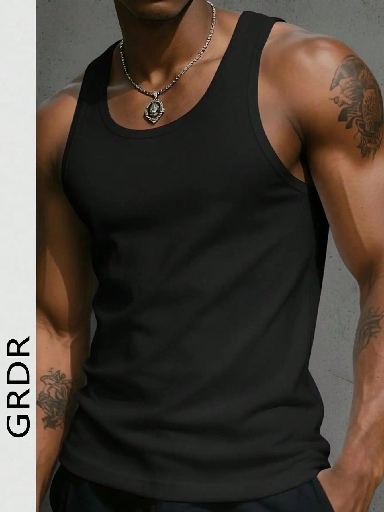Men's Solid Color Tank Top Slim Fit U-Neck Sleeveless T-Shirt Basic/Casual Vest For Men Gym Workout Summer Streetwear Tops