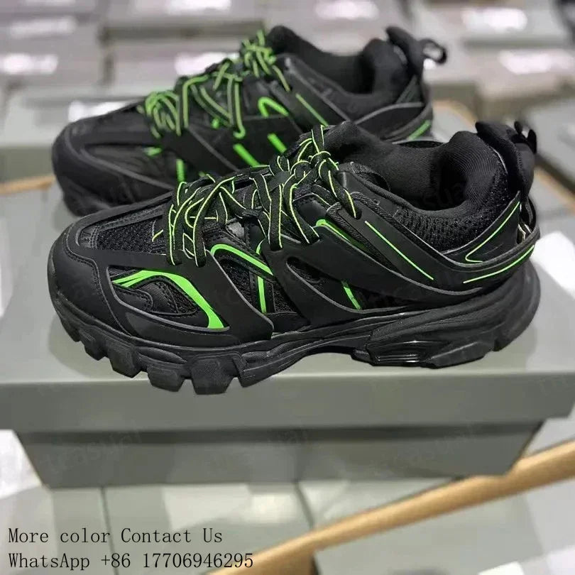 Designer Tracks 3 3.0 Men Casual Shoes Paris Triples White/Black Pink Grey Beige Sneakers Brand 18s