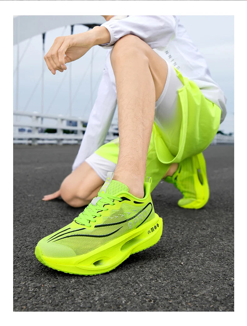 Men Running Shoes Cushion Stable Lightweight Sport Shoes Mesh Breathable/Casual Sneakers Women Non-slip Outdoor Athletic Shoes