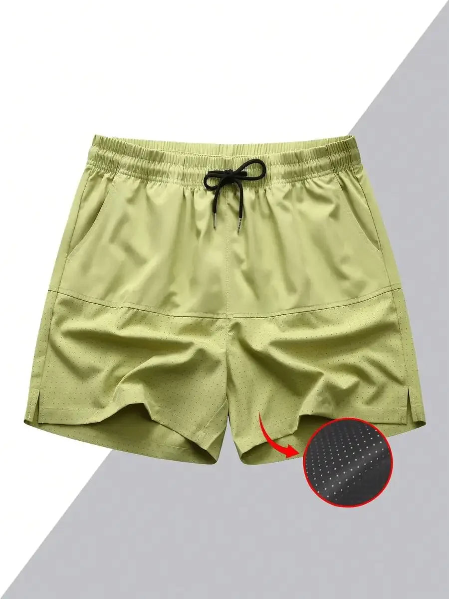 Men's Summer European & American Style Fitness Running Training/Outdoor Loose New Basketball 3-Inch Shorts Thin Sports Shorts