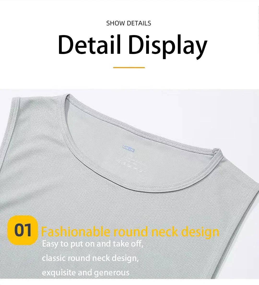 Men Fitness Tank Top Quick Dry Sweat Wicking Breathable/Running Training Slim Summer Sleeveless T-shirt