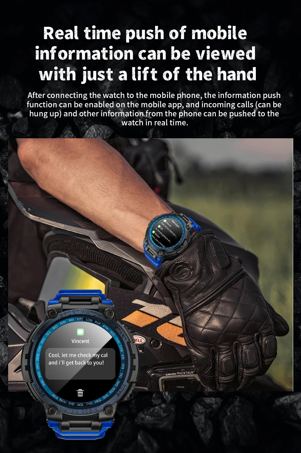 LOKMAT New ATTACK MAX Sport Rugged Smart Watch BT Calls Waterproof/Military Smartwatches Heart Rate Monitor Fitness Tracker