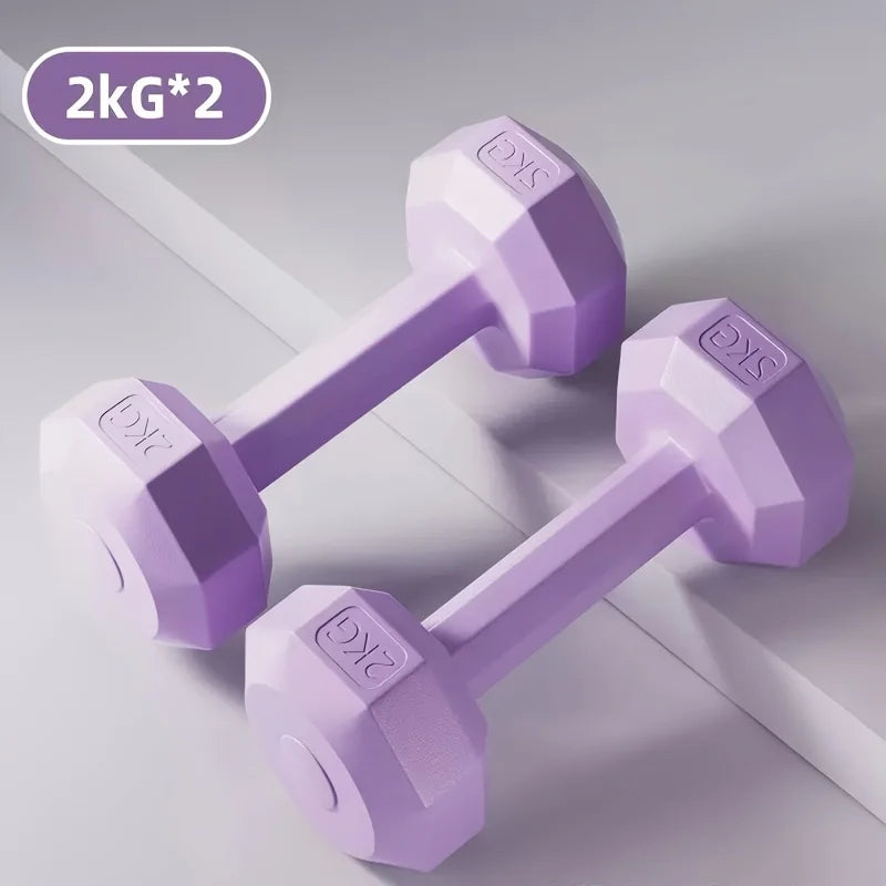 Women's Multifunctional Dumbbell Set Perfect for Home and Gym Workouts/Arm Training and Yoga Durable PP Material Mixed Colors