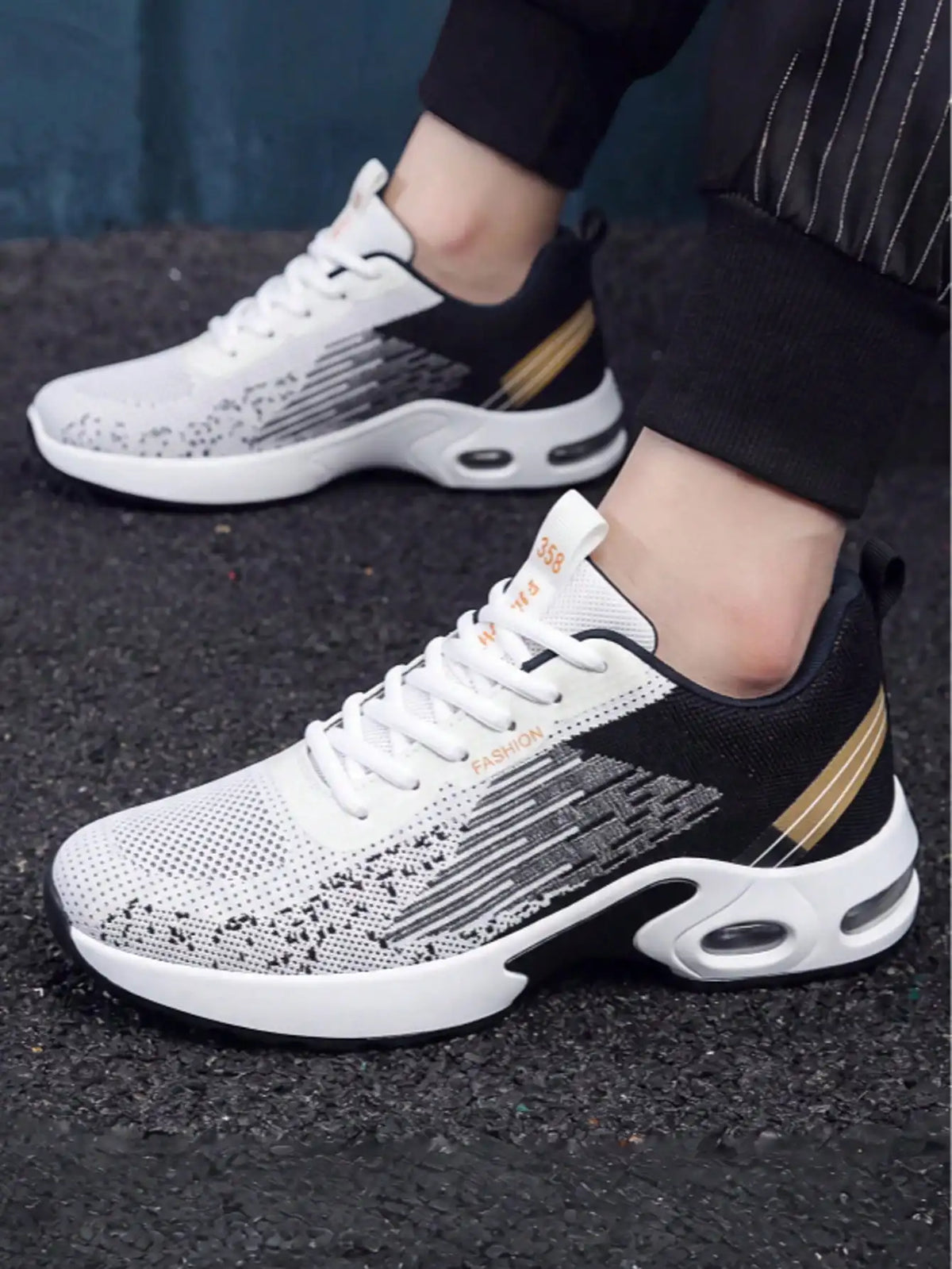 Lightweight Breathable Men's Running Shoes With Shock-Absorbing Sole/Non-Slip Wear-Resistant, Perfect For Daily Workouts