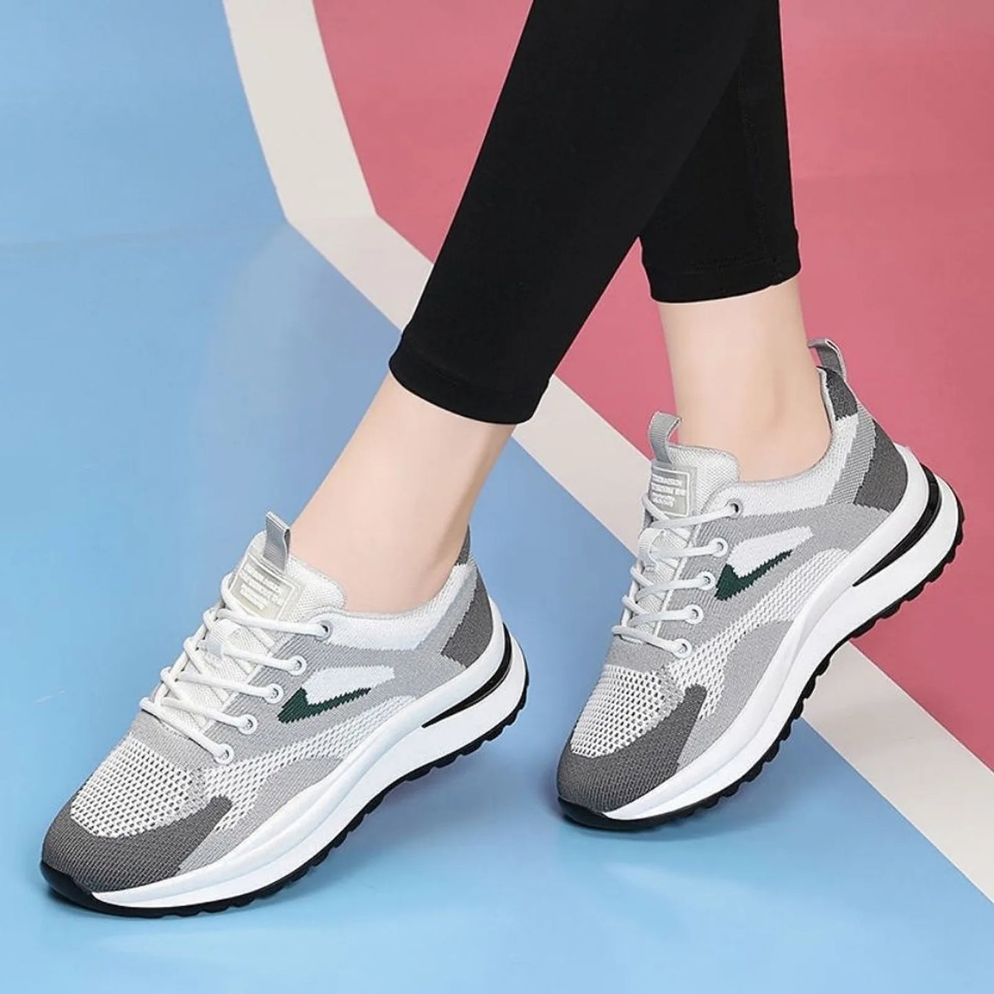 Sneakers For Girls Lightweight Sneakers Women's Fashion Running Shoes/Mesh Breathable And Women's Sports Shoes