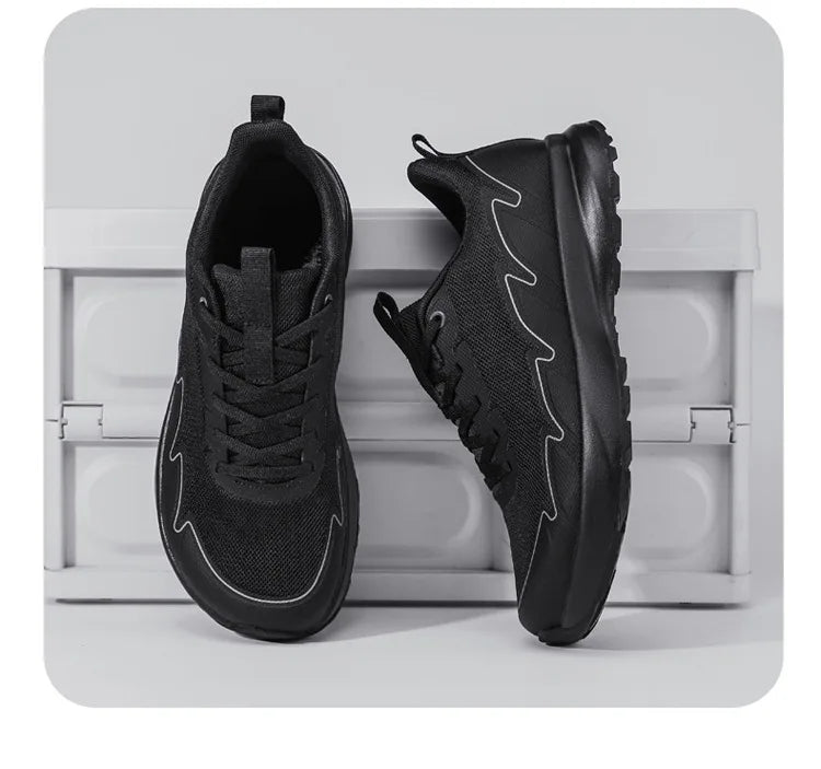 Wide Toe Running Shoes 4E Dynamic Thick Outdoor Fitness Men's Shoes/Foot Cross-Border Shoes Comfortable Breathable