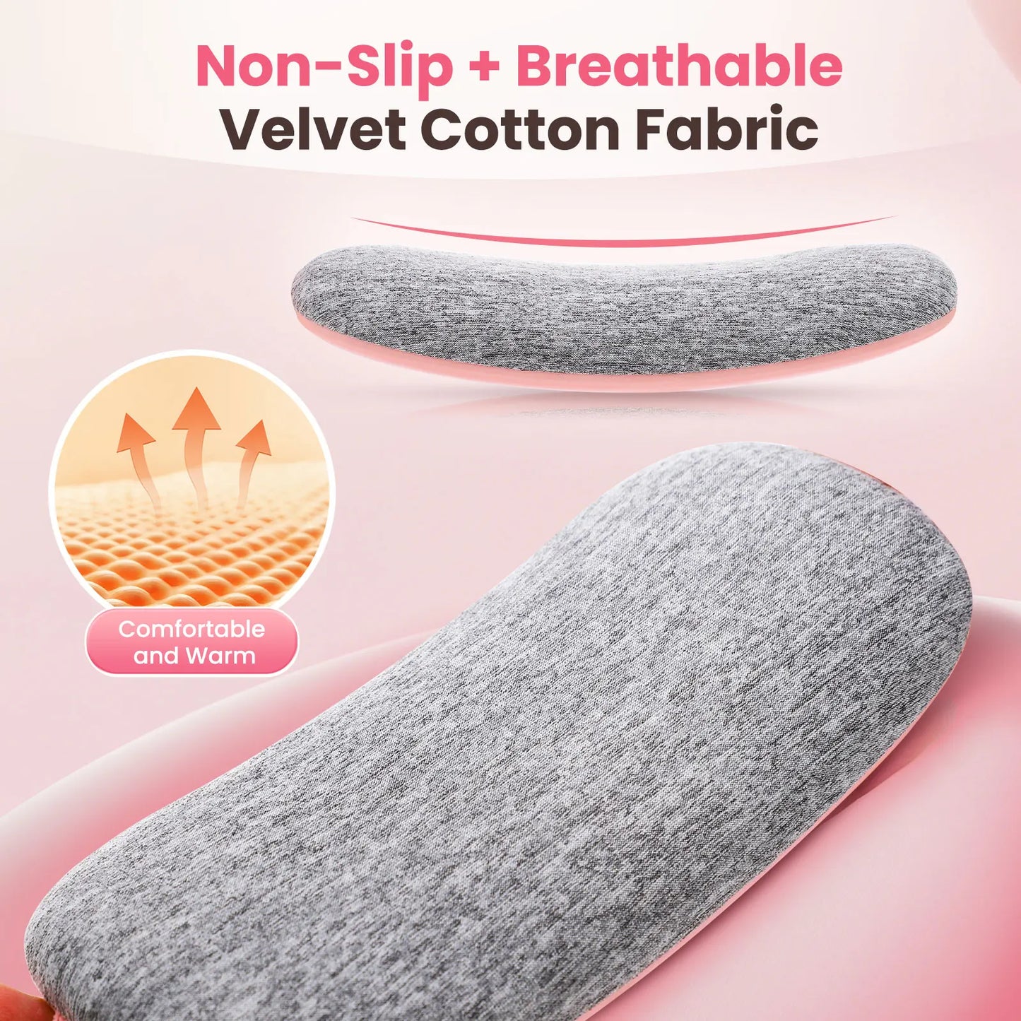 5 Modes Electric Heating Vibration Waist Massage Belt Smart Warm Palace/Women Menstrual Heating Pad for for Cramps Period Relief