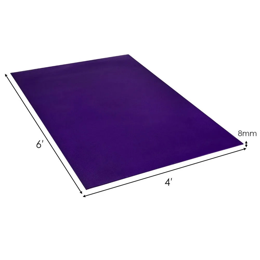 Large Yoga Mat 6' X 4' X 8 Mm Thick/Workout Mats for Home Gym Flooring