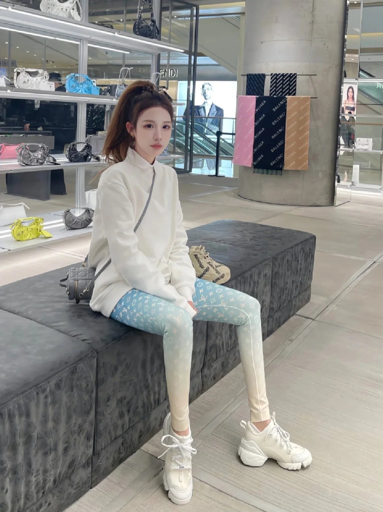 2026 New D-style Multi Color Shoes Women Genuine Leather Round Toe/Lace Up Platform Height Increasing Casual Sports Sneakers