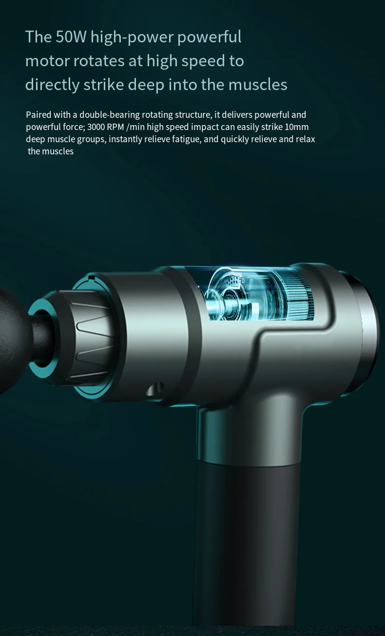 Electric Massage Gun for Deep Muscle Relaxation Body And Neck Massager/for Men And Women Fitness Equipment with Noise Reduction