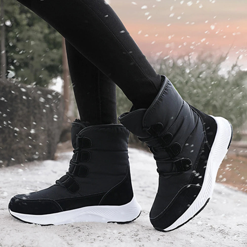 Women Winter Boots Shoes Women/Winter White Snow Boots Winter Thick Plush Shoes