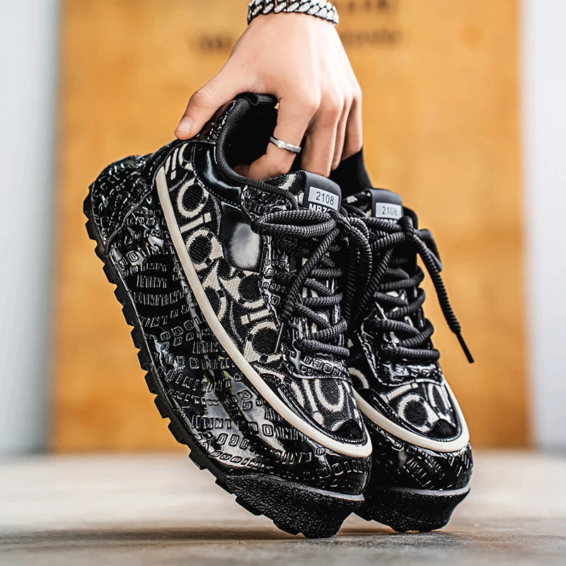 Men's thick-soled anti-slip sports shoes Casual/and fashionable sports shoes suitable for couples' outdoor activities jogging Shoes