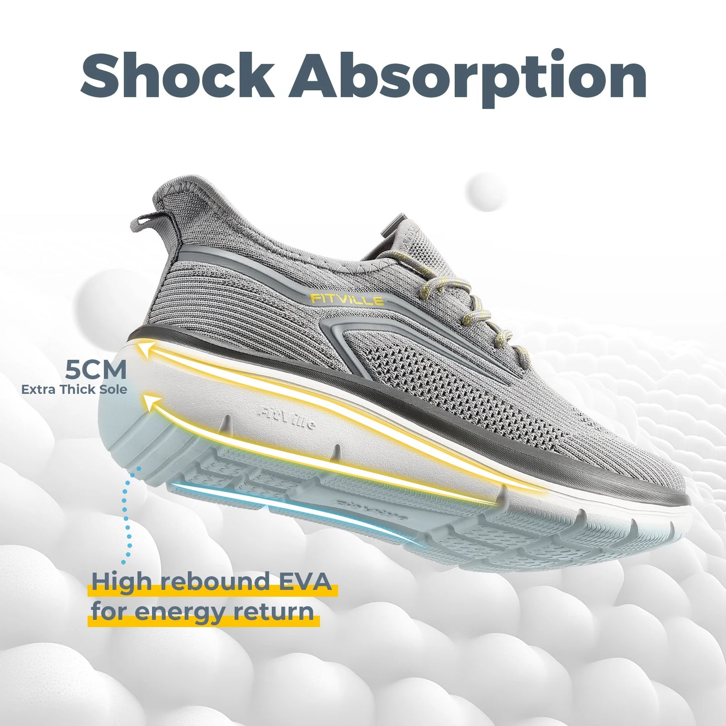 Fitttington Men's Extra Wide Walking Shoes Lightweight Athletic Sneakers/Workout Slip-on Wide Width Shoes For Flat Feet