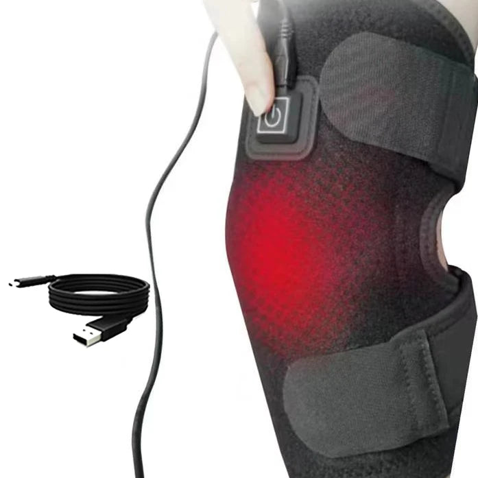 Electric Knee Heating Pad Heated Knee Brace Support/for Arthritis Joint Old Cold Leg Knee Warmer