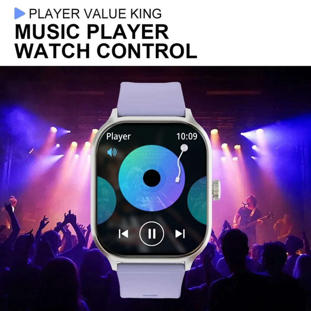 LAXASFIT 2025 New Smart Watch Bluetooth Call/Dial Multiple Sports Modes/SMS Alert IP68 Waterproof Sports Smart Watch