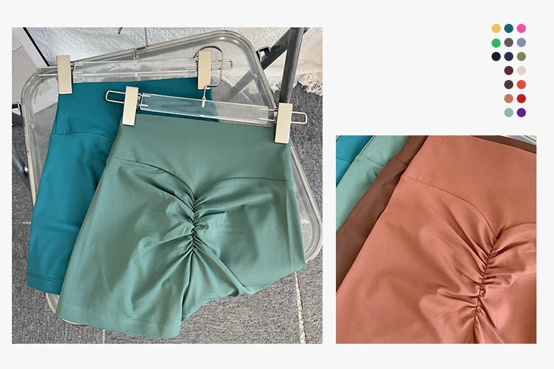 Women Sports Short Yoga Legging Shorts Squat Proof High Waist/Fitness Tight Shorts Quick Drying Cycling Workout Gym Shorts