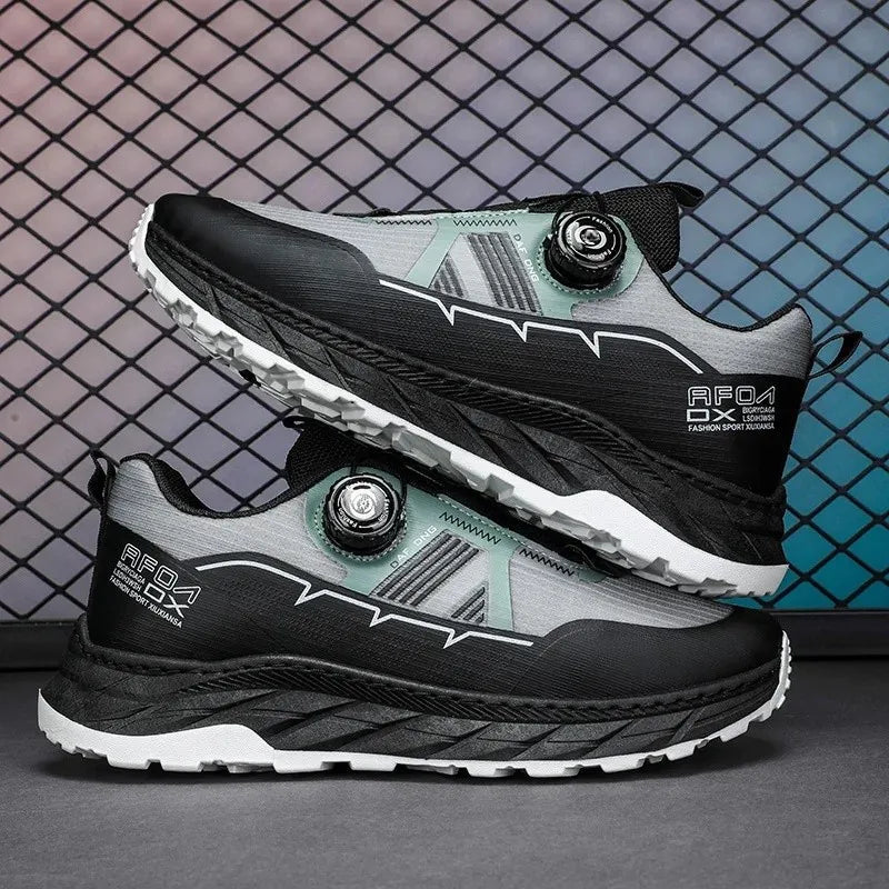 Spring Summer Thin Automatic Buckle Trail Running Shoes Casual/Function Hiking Breathable Outdoor Sports Trendy Footwear