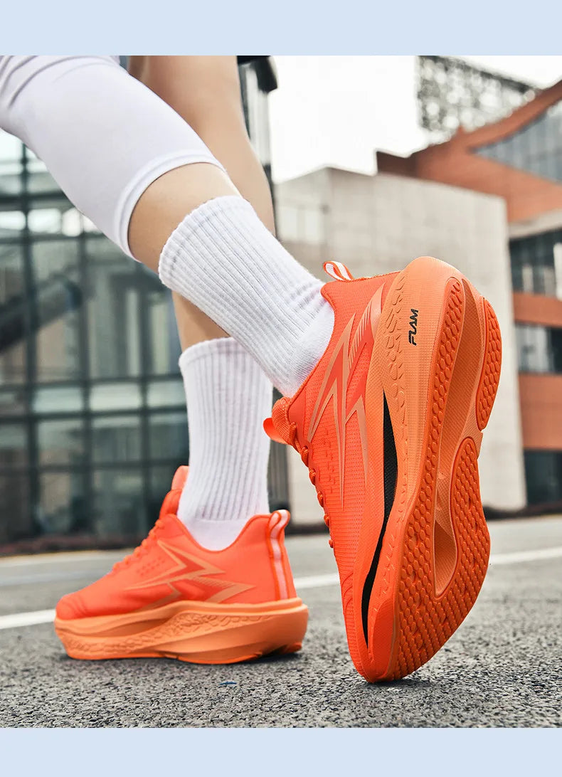 Men Running Shoes Speciality Marathon Sports Shoes Breathable/Lightweight Carbon Board Women's Trend Athletic Sneakers