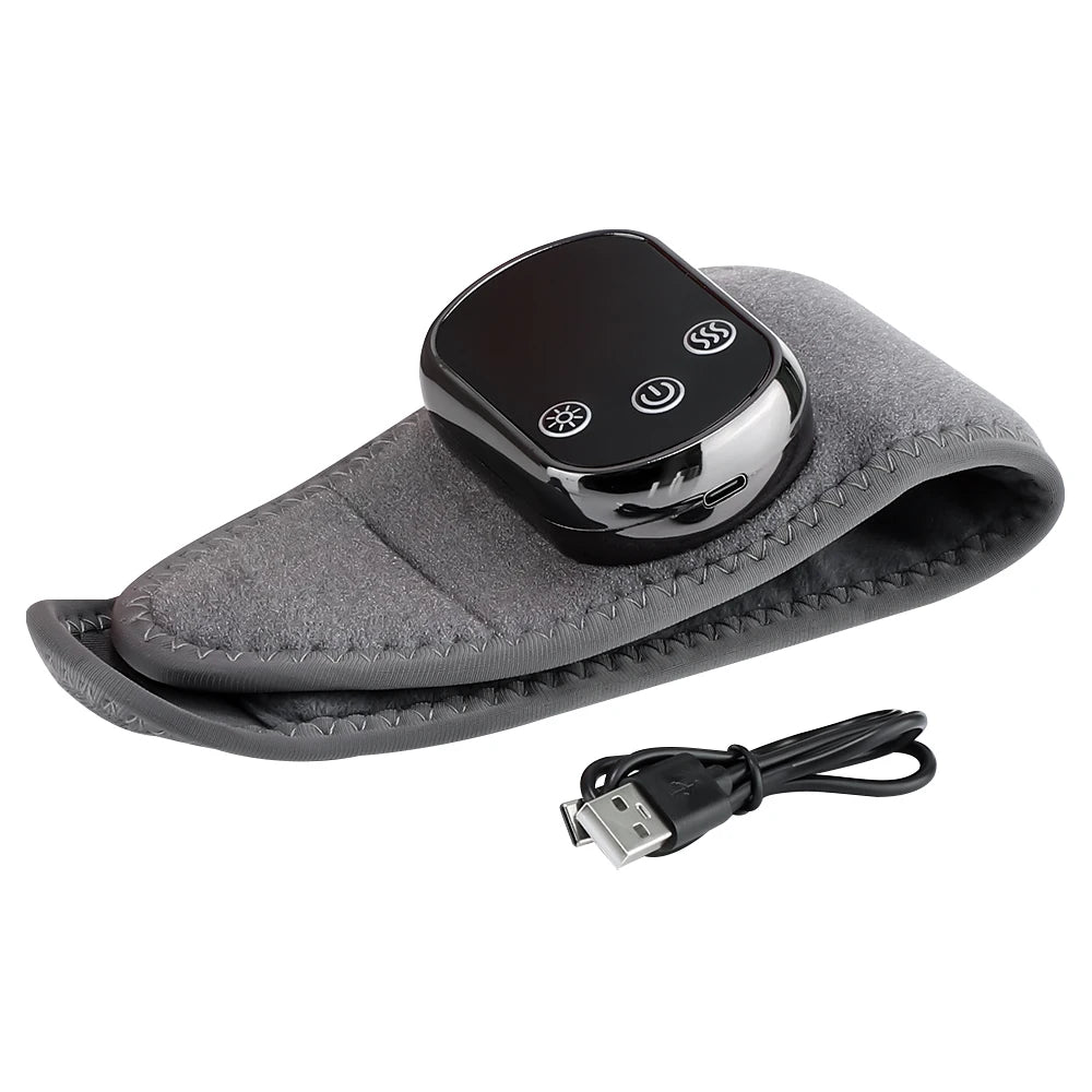 Electric Heated Hand Massager 5 Levels Hot Compress 3 Vibrate Joints/Bracket Wrist Guard Portable Relax Rechargeable Wristband