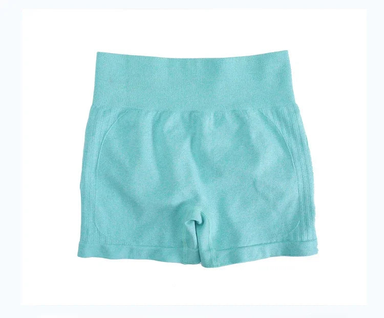 2 Pcs Yoga Set Women Hollow Back Sports Bra+Hip Lifting Sports Shorts/Workout Set Seamless Fitness Gym Set Sportswear Tracksuit