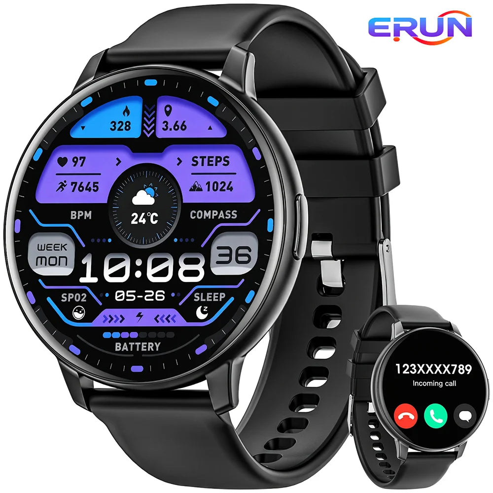 New Smartwatch Men's Watch Women's Watch 1.38-inch Screen/HD Display 250mAh Battery, 60 Days Long Standby Time