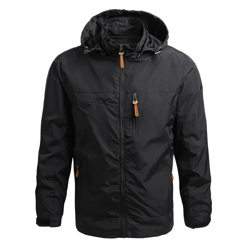 Windbreaker Men Tactical Jacket Waterproof Outdoor Hooded Coat/Sports Military Size S-5XL Field Climbing Thin Outwear