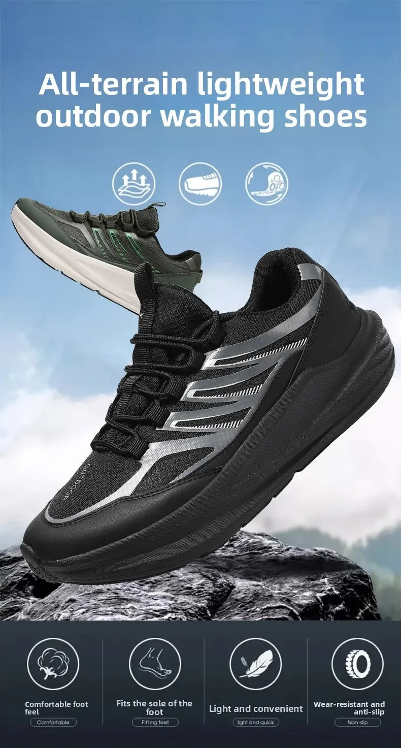 Extra Wide Feet Men Mesh Athletic Sneakers Lightweight Breathable/Casual Trainers Shock Absorb Insole Outdoor Jogging Footwear