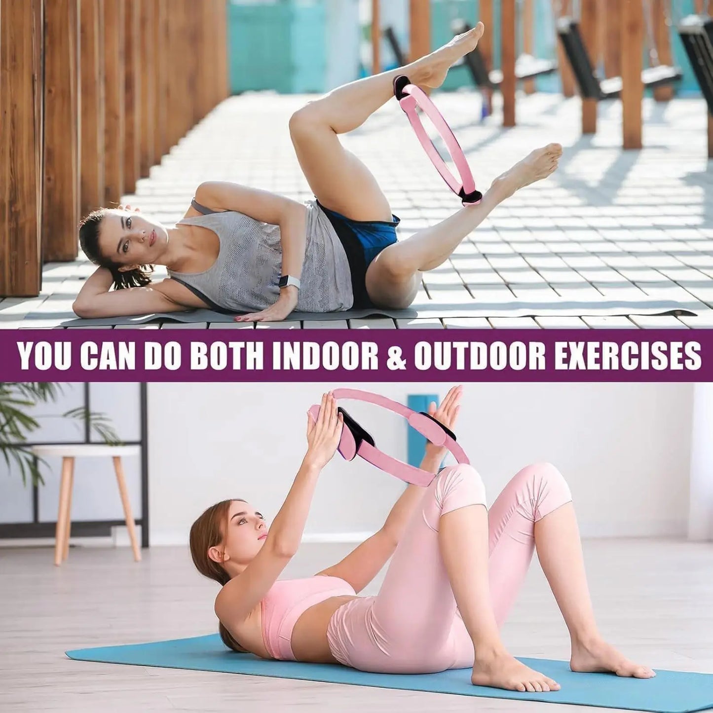 NEW Pilates Ball And Ring Set Pilates Fitness Ring Resistance Band/Exercise Workout Fitness Equipment For Pregnancy