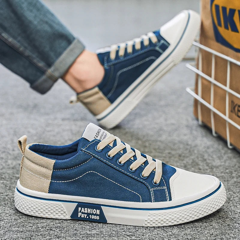 Canvas shoes Men's new spring summer style anti-slip sports sneakers for men/breathable and suitable for teenagers casual wear