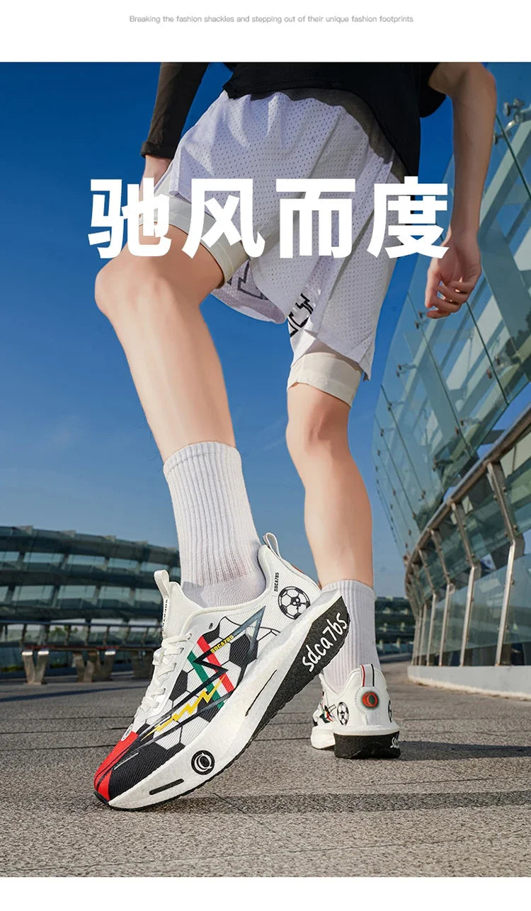 Running Shoes Carbon Board Specialty Marathon Men Sports Breathable/Lightweight Women's Comfortable Athletic Stability Sneakers