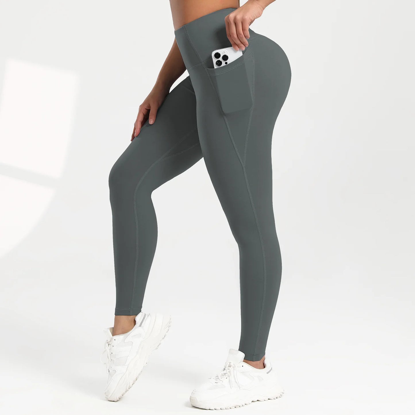 Women Pocket Yoga Leggings Fitness Running High Waist Slim Pants/Push Up Sports Gym Quick Dry Jogging Casual Female Workout Pant