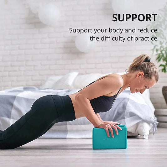 1PCYoga Building Blocks Cubes Pilates Bricks Reinforcement Sport Yoga Supplies/Exercise Home Exercise Equipment Fitness Block