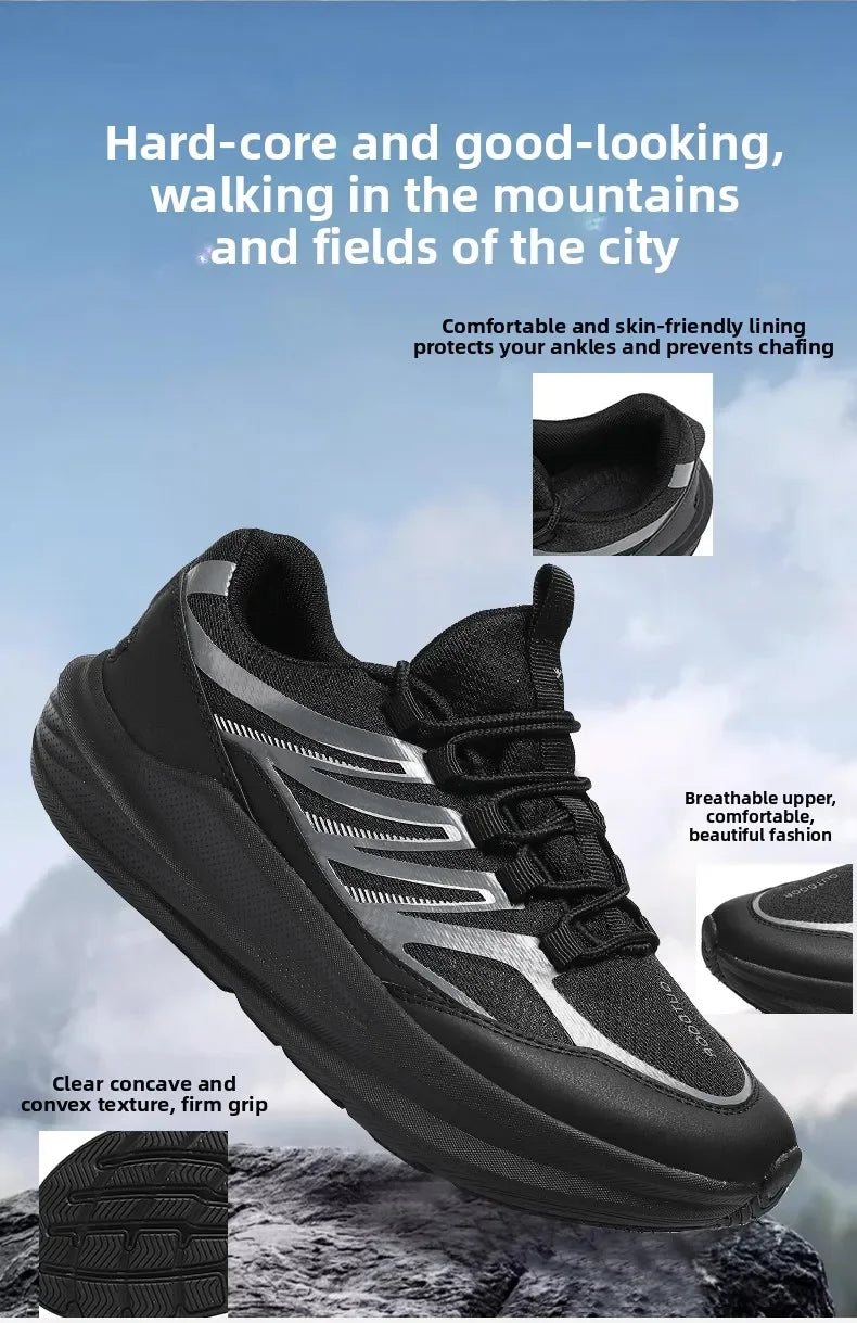 Extra Wide Feet Men Mesh Athletic Sneakers Lightweight Breathable/Casual Trainers Shock Absorb Insole Outdoor Jogging Footwear
