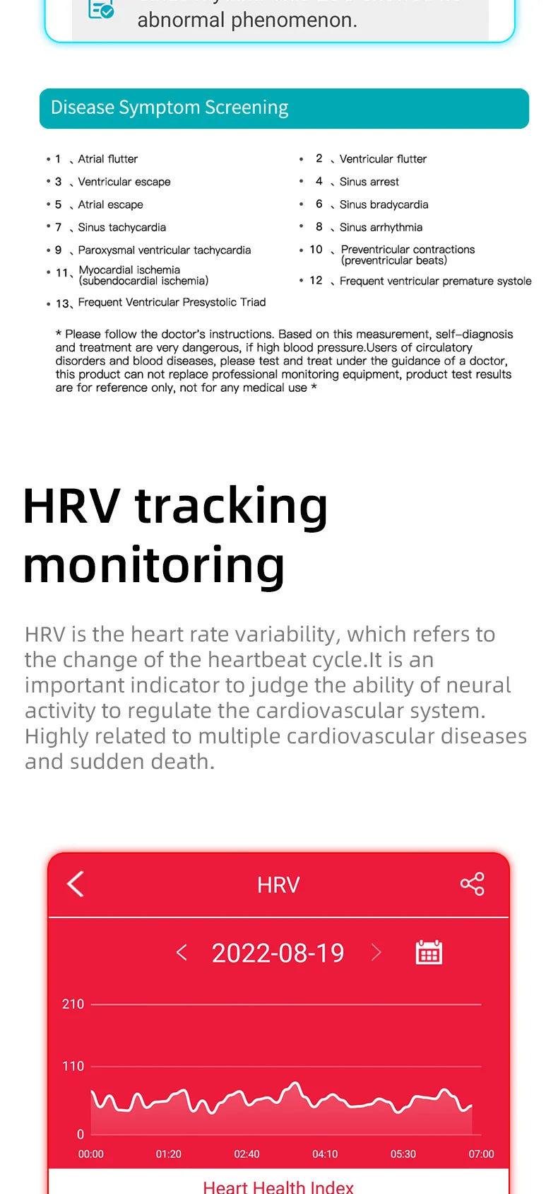 New ECG+HRV Smart Watch Men Women Heart Rate Blood Pressure/Body Temperature Sleep Monitor Fitness Pedometer Sports Watch