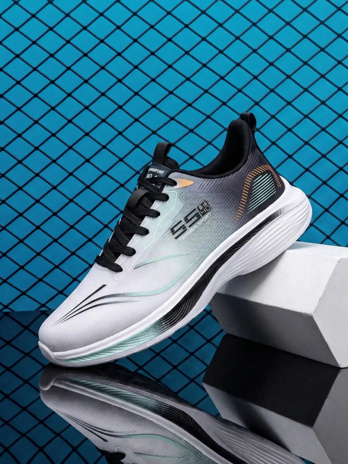 Lightweight Breathable Men's Running Shoes With Shock-Absorbing Sole/Non-Slip Wear-Resistant, Perfect For Daily Workouts