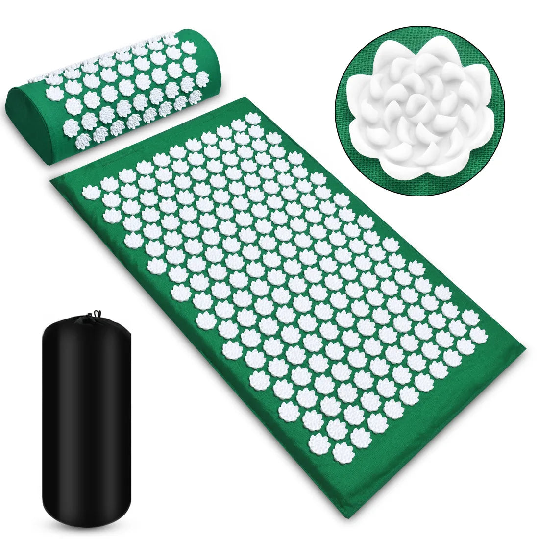 Massager Mat Shakti Mat Massage Yoga Mat Acupressure Relieve Stress/Back Body Pain Spike Mat Acupuncture Massage Cushion