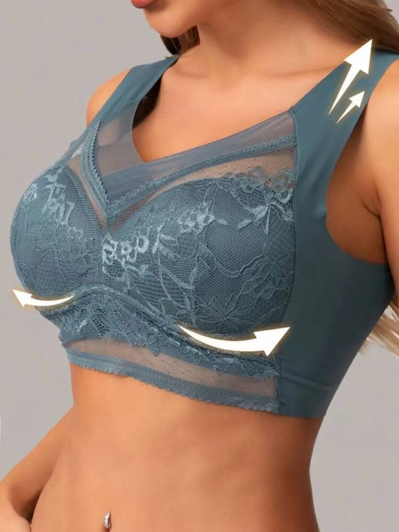 3-piece seamless lace bra set for women, wireless sports bra, push up bra/chest bra women's bra women's wireless bra