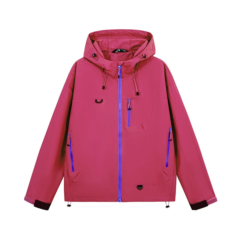 Autumn Sports Jacket Waterproof Windproof Jacket Men Women Outdoor/Sports Hiking Running Mountaineering Hooded Casual Sport Coat