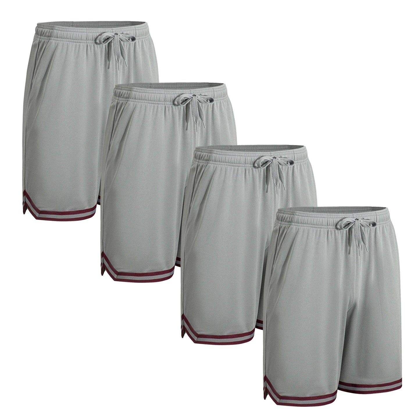 4-piece set of summer men's basketball shorts casual sportswear/suitable for daily wear and sports training