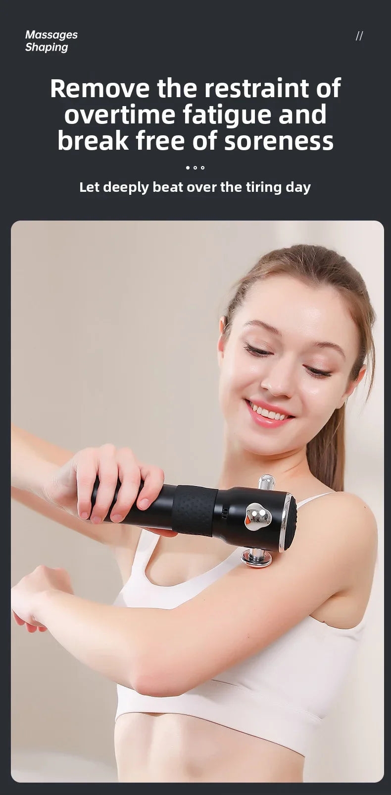 High Frequency Fascia Gun Relaxation Gun Sports Fitness/Muscle Relaxation Massager Full Body Massage 3 Gear