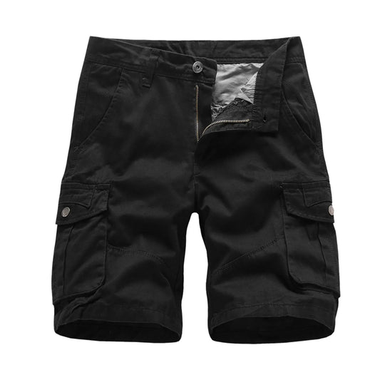 Male Tooling Shorts Multi Pocket Zipper Buckle Outdoor Shorts/Solid Fashion Casual Shorts Summer For Men