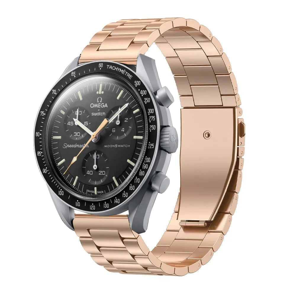 20mm Stainless Steel Strap For Omega X Swatch Joint Moon watch/Metal Folding Buckle Wristband Bracelet For Moon watch Accessory